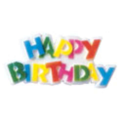 Happy Birthday Sugar Plaques - Click Image to Close